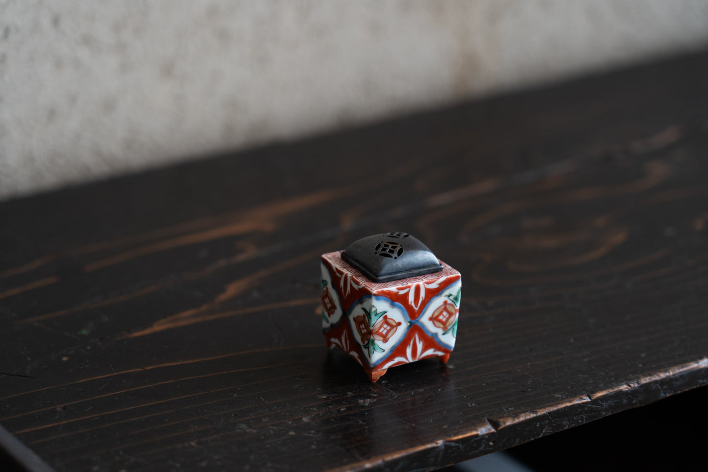 Old Imari incense burner and container