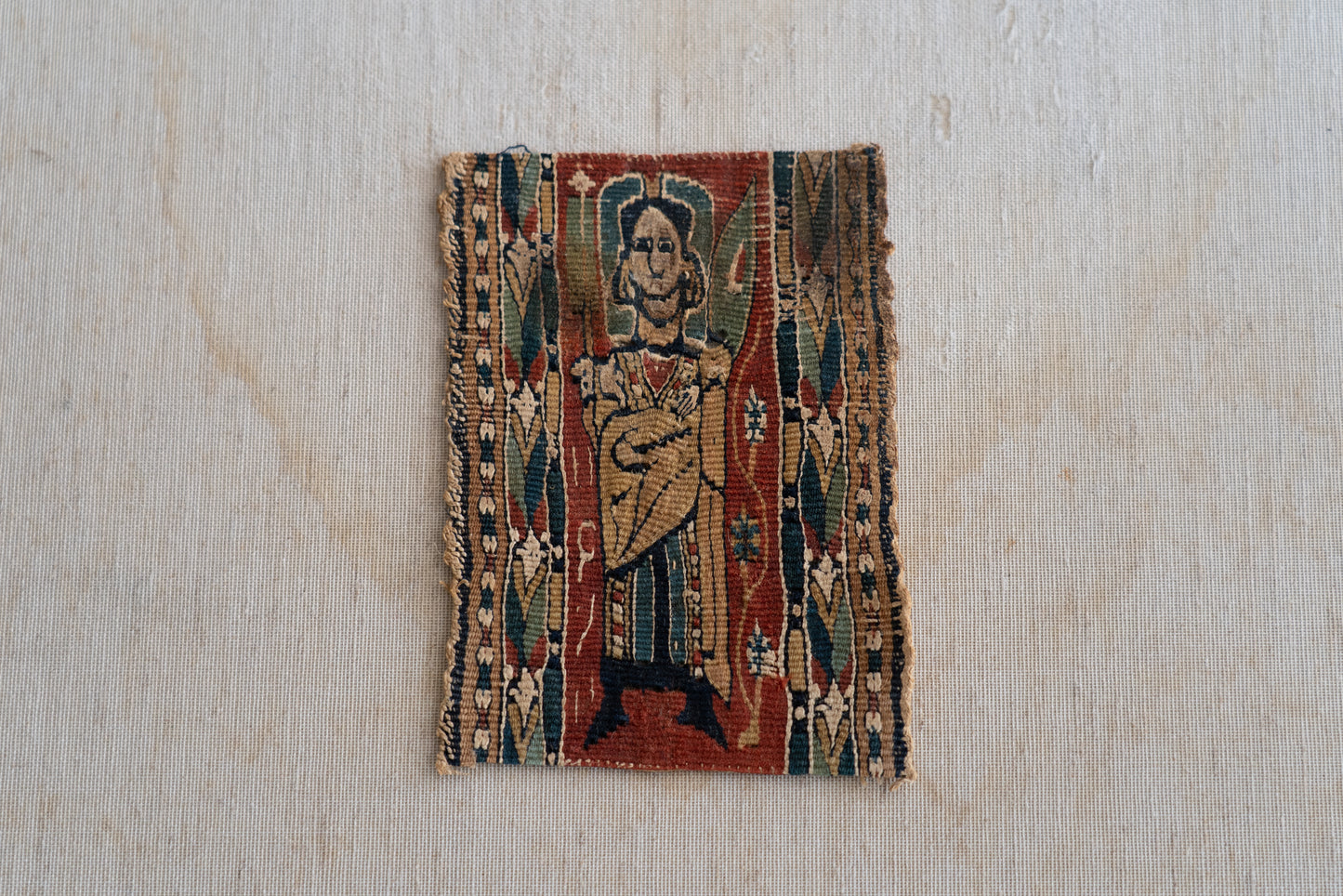 Coptic Textiles with Angel Design