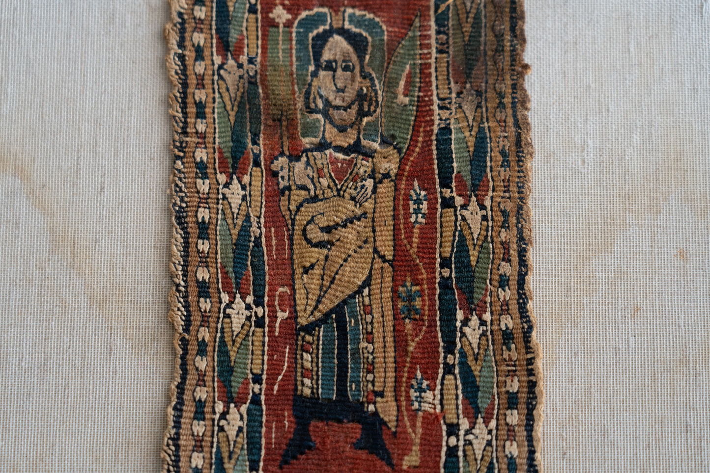 Coptic Textiles with Angel Design