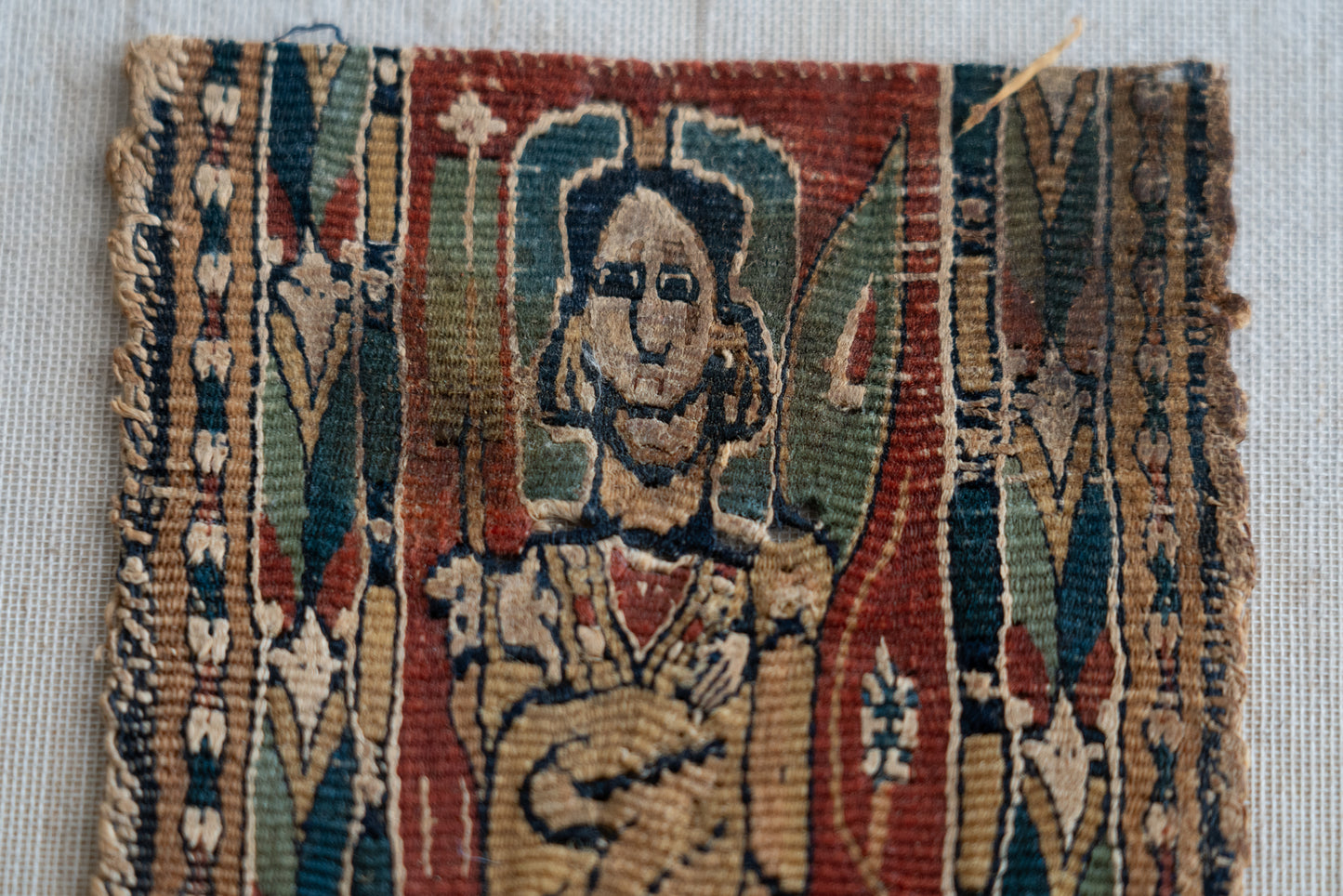 Coptic Textiles with Angel Design