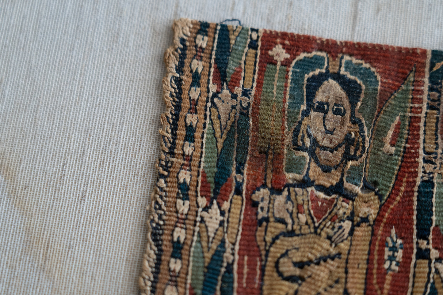 Coptic Textiles with Angel Design