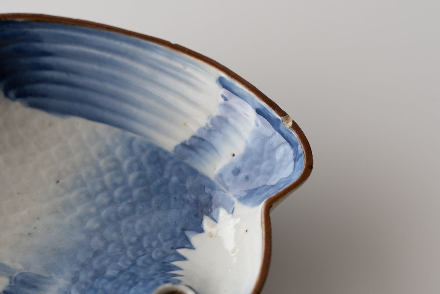 A set of 5 crane-shaped mukozuke dishes, Imari ware, Ai-Kutani type