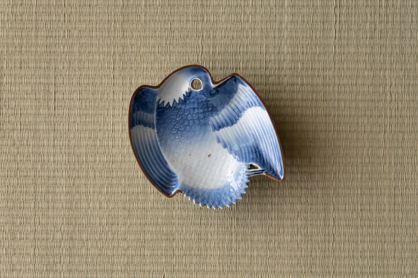 A set of 5 crane-shaped mukozuke dishes, Imari ware, Ai-Kutani type