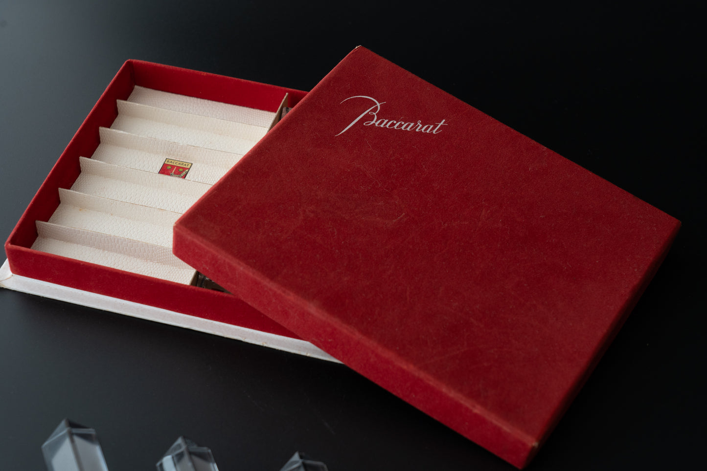 Baccarat Crystal Chopstick Rests, Set of 12