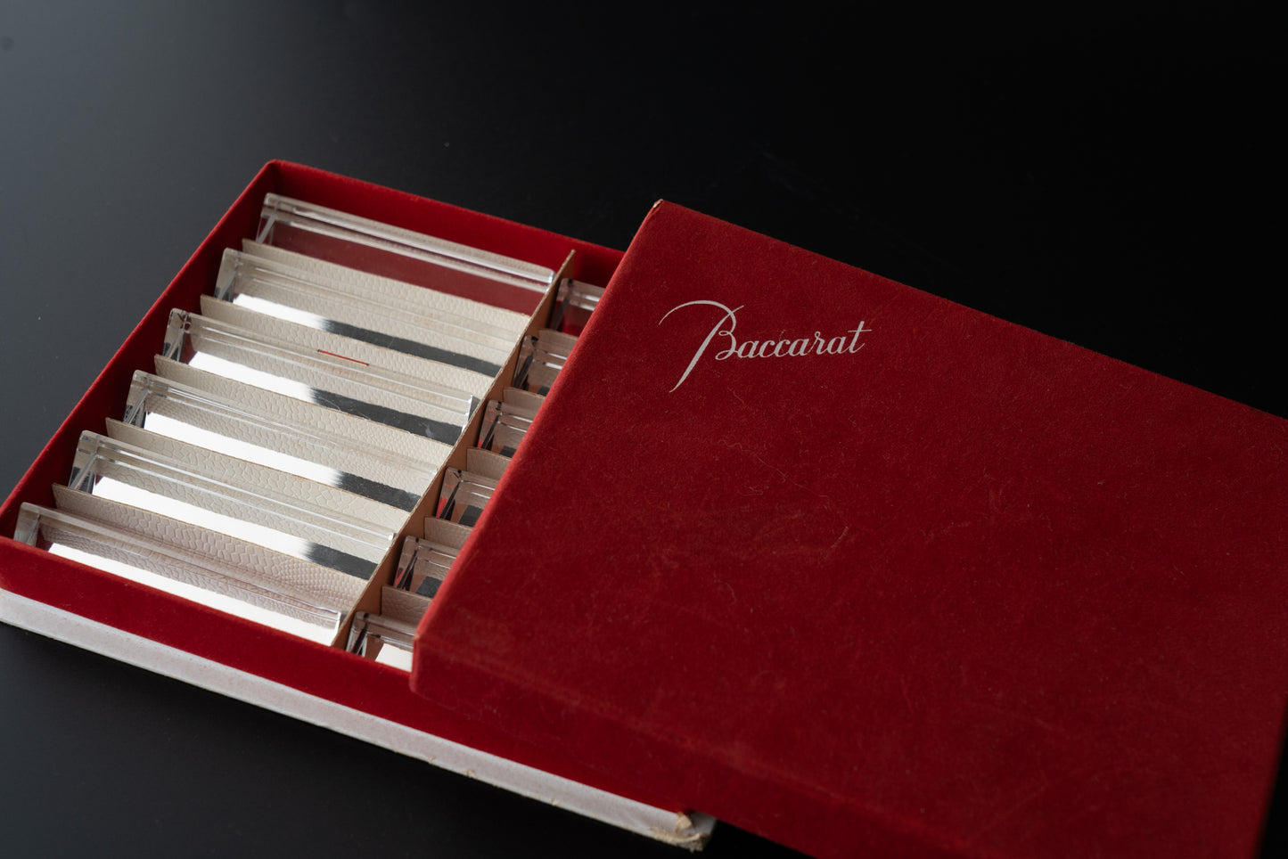 Baccarat Crystal Chopstick Rests, Set of 12