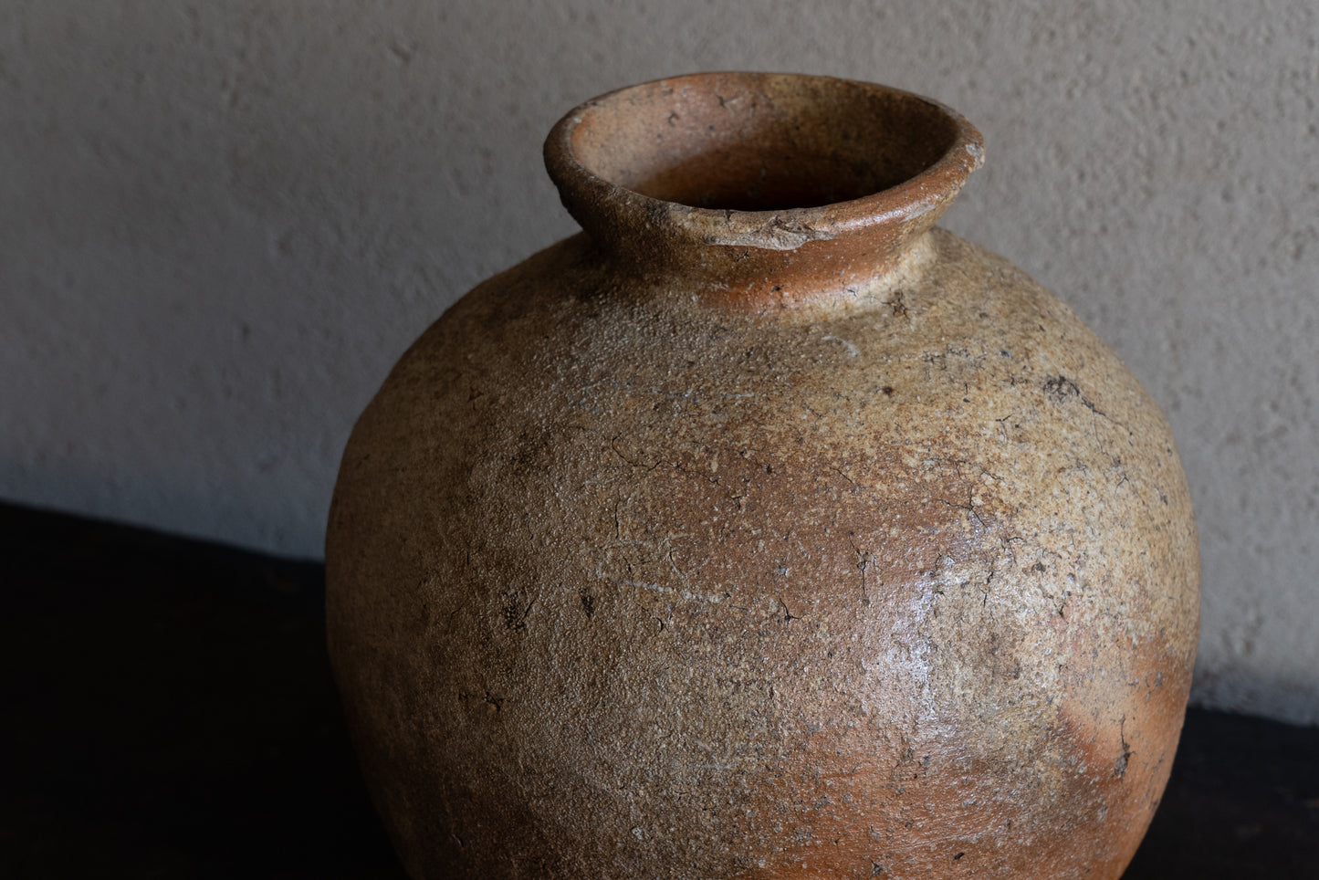 Old Shigaraki earthen ware jar