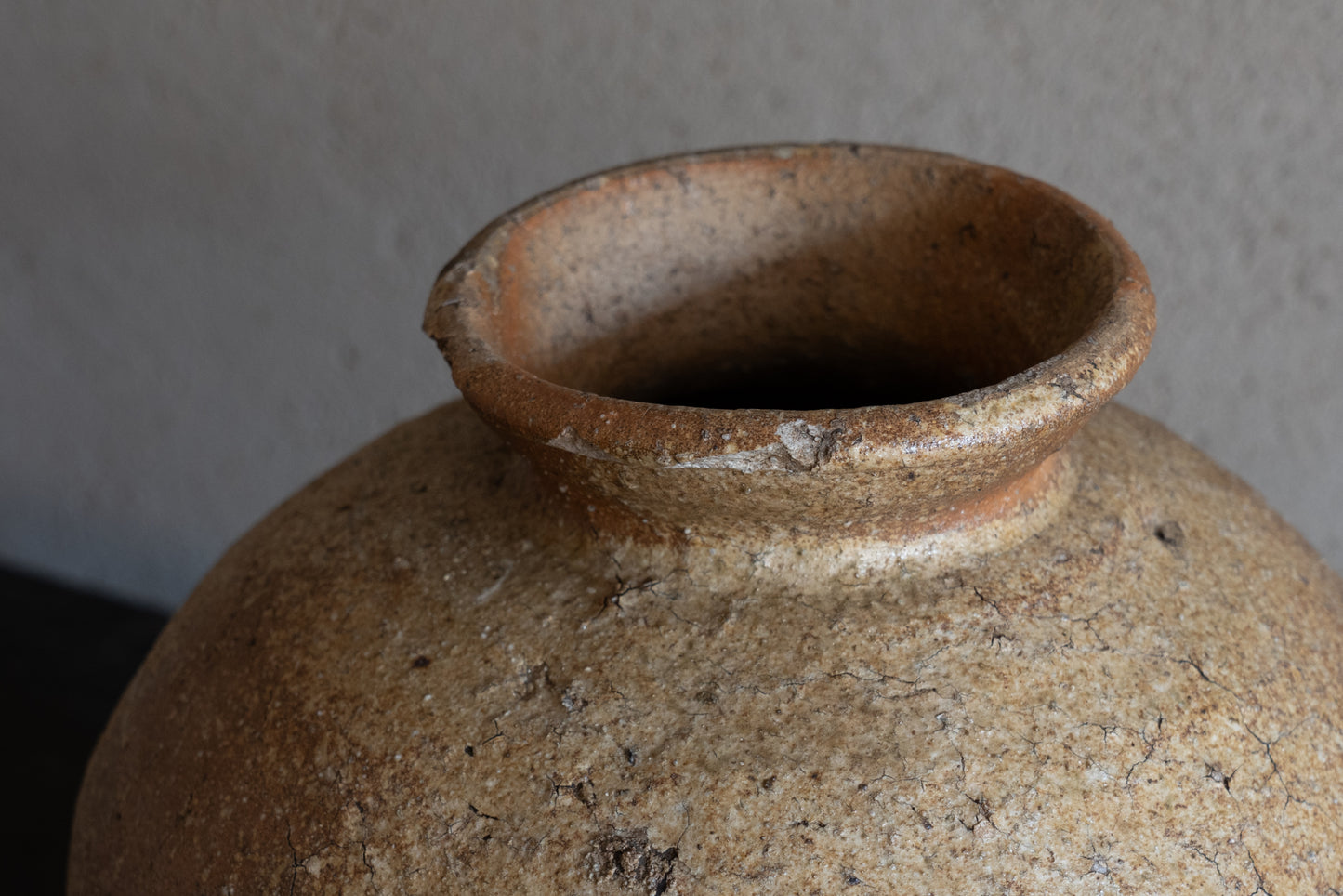 Old Shigaraki earthen ware jar