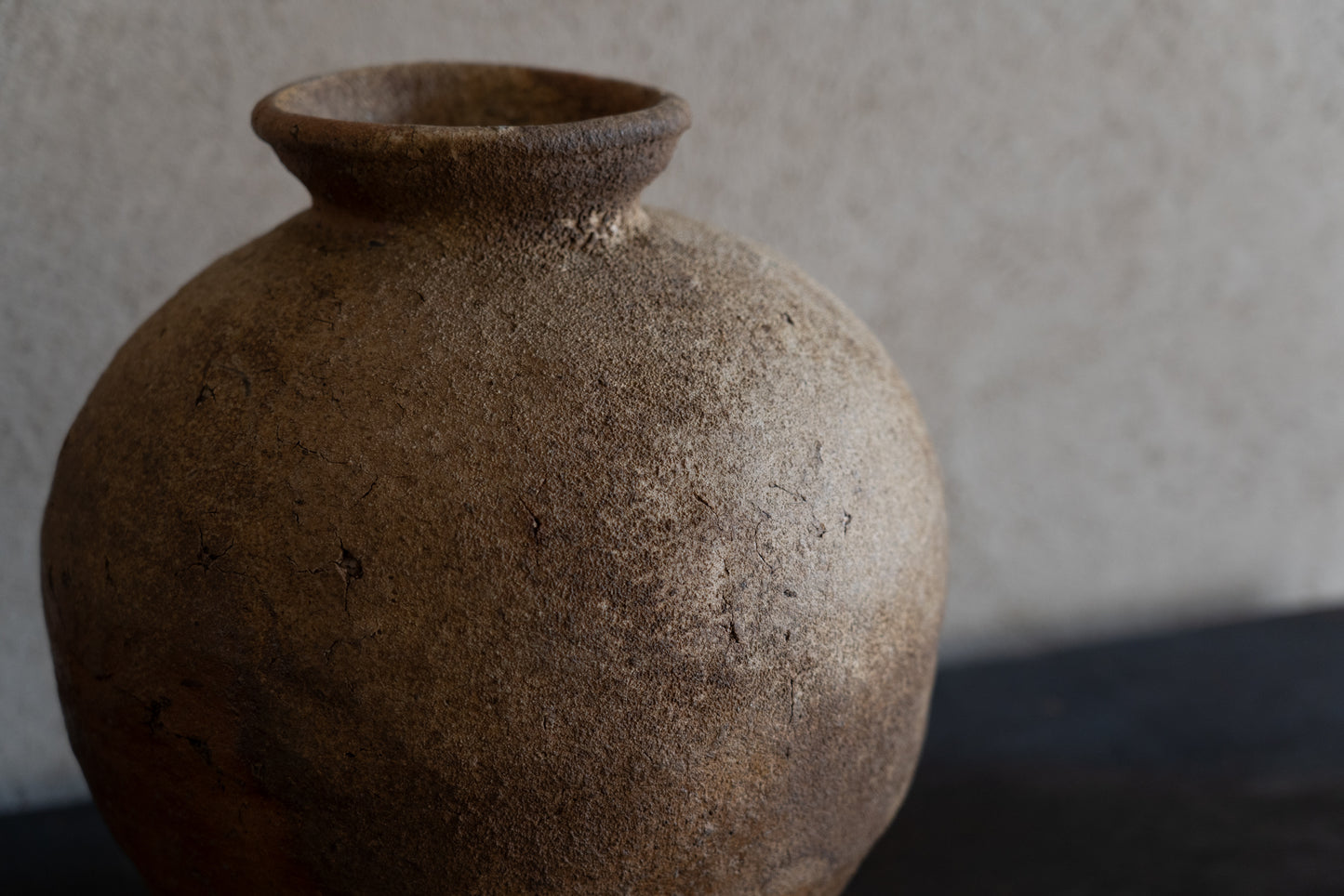 Old Shigaraki earthen ware jar