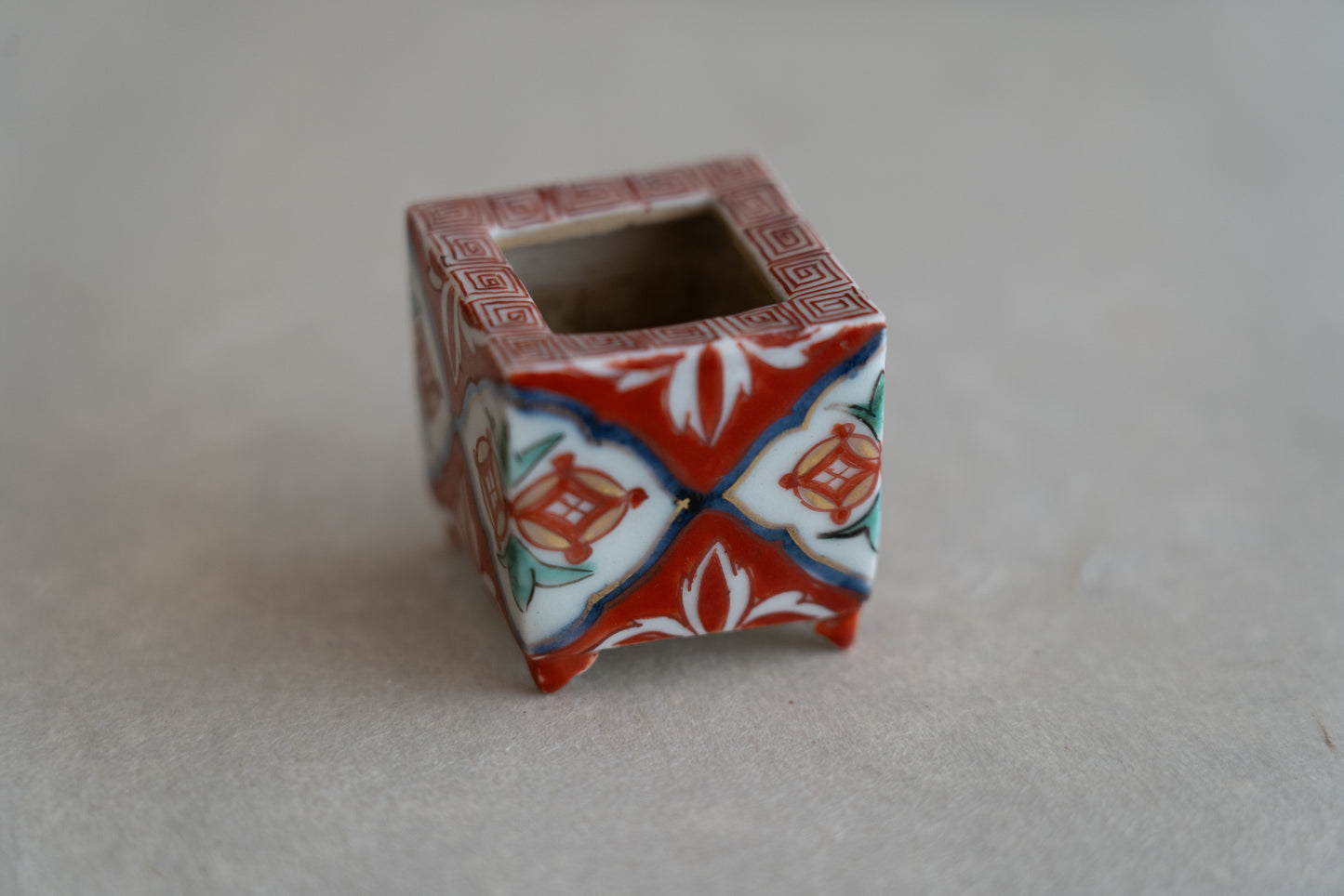 Old Imari incense burner and container