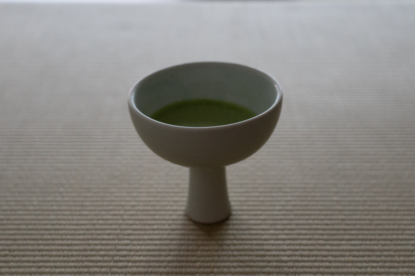 Joseon White Porcelain Stemmed Bowl (Horse Cup)