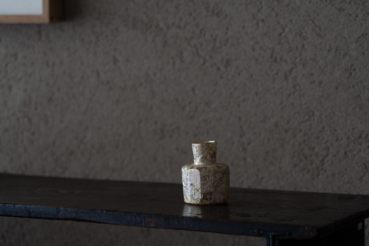 Roman glass cut glass bottle