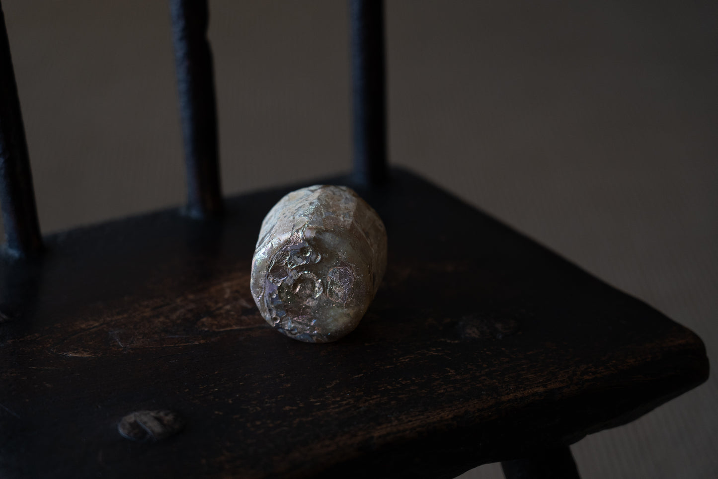 Roman glass cut glass bottle