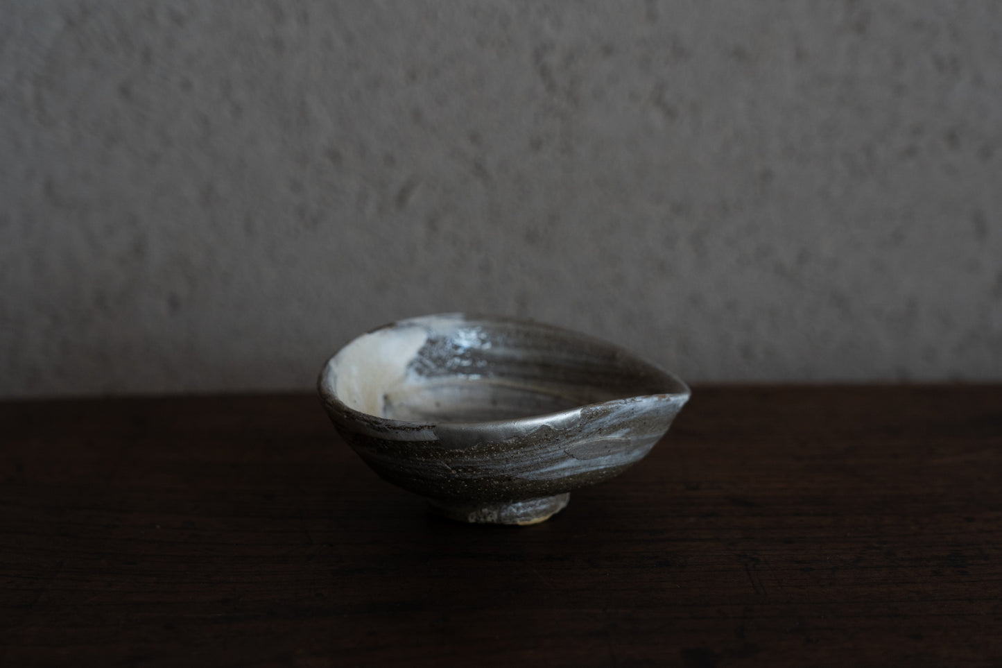 Sake Cup with Brushed design, Buncheong ware