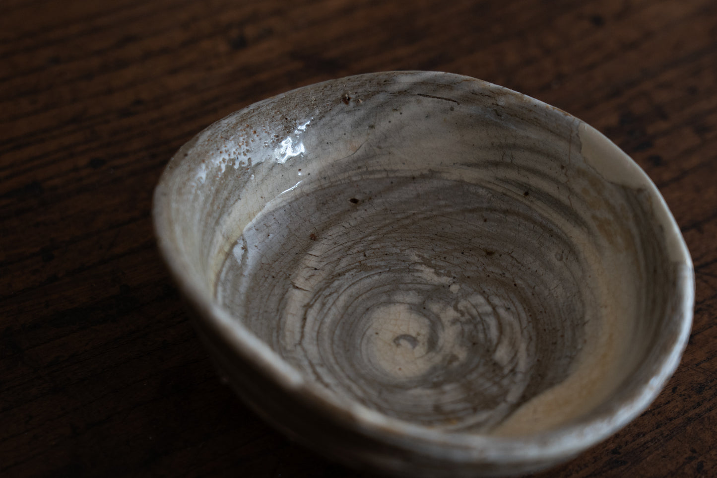 Sake Cup with Brushed design, Buncheong ware