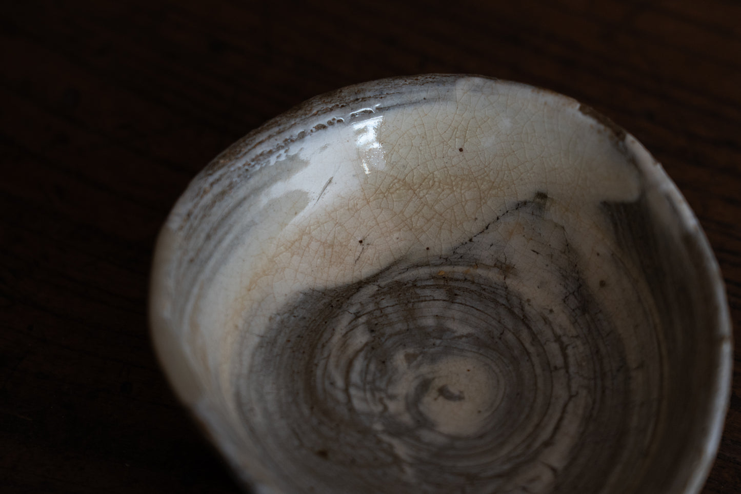 Sake Cup with Brushed design, Buncheong ware