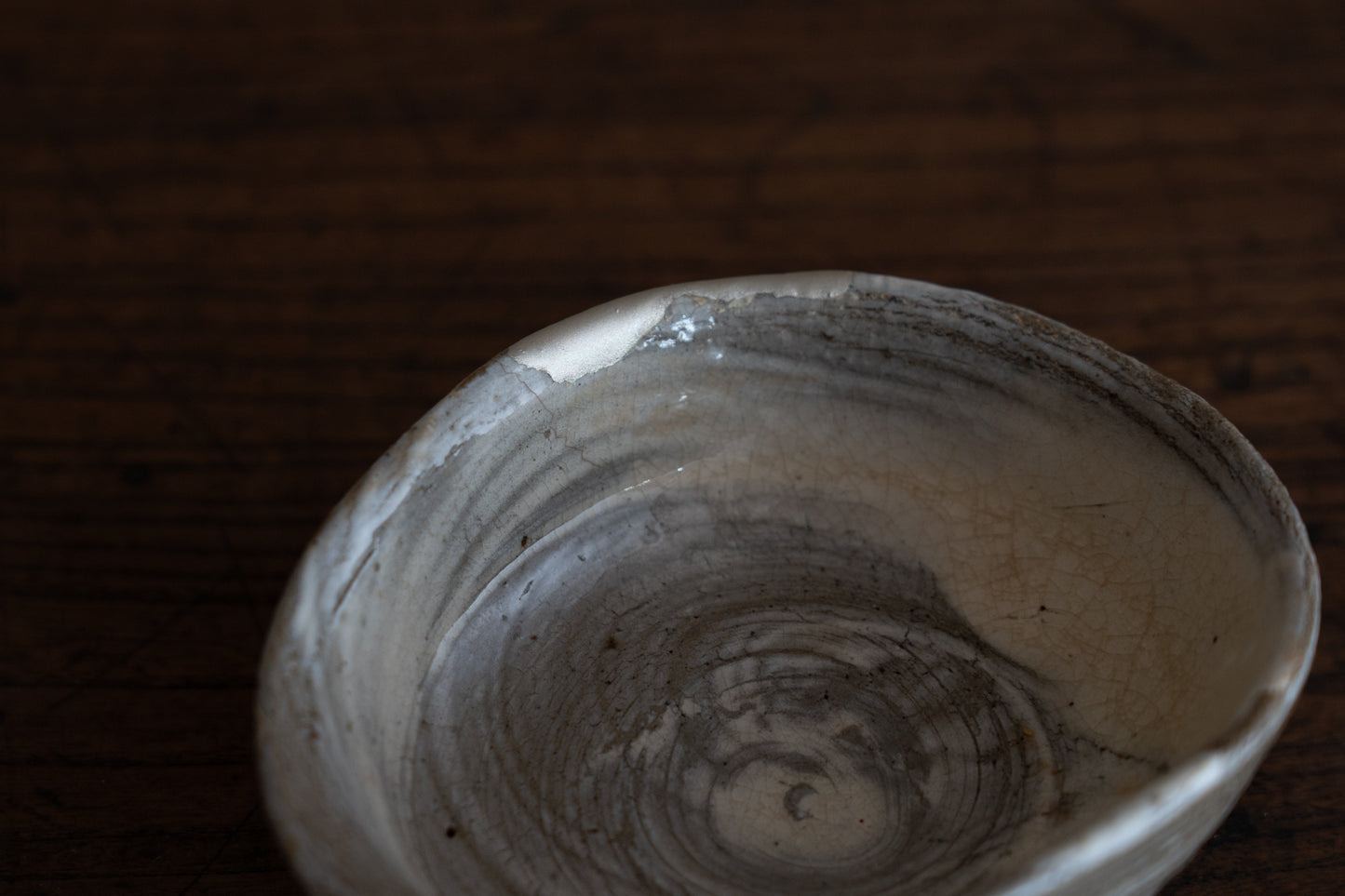 Sake Cup with Brushed design, Buncheong ware
