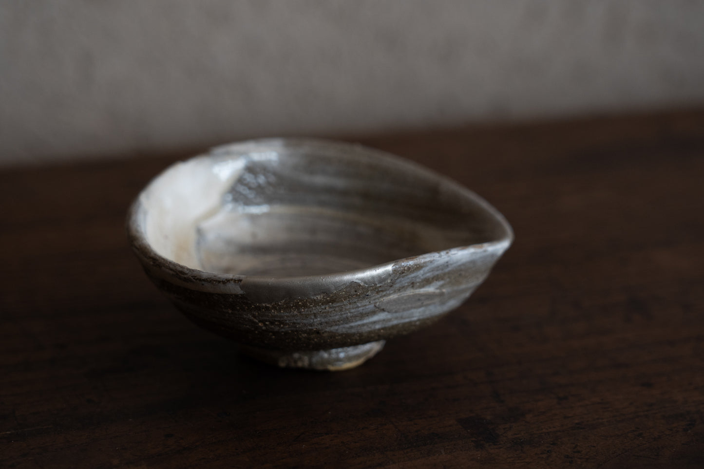Sake Cup with Brushed design, Buncheong ware