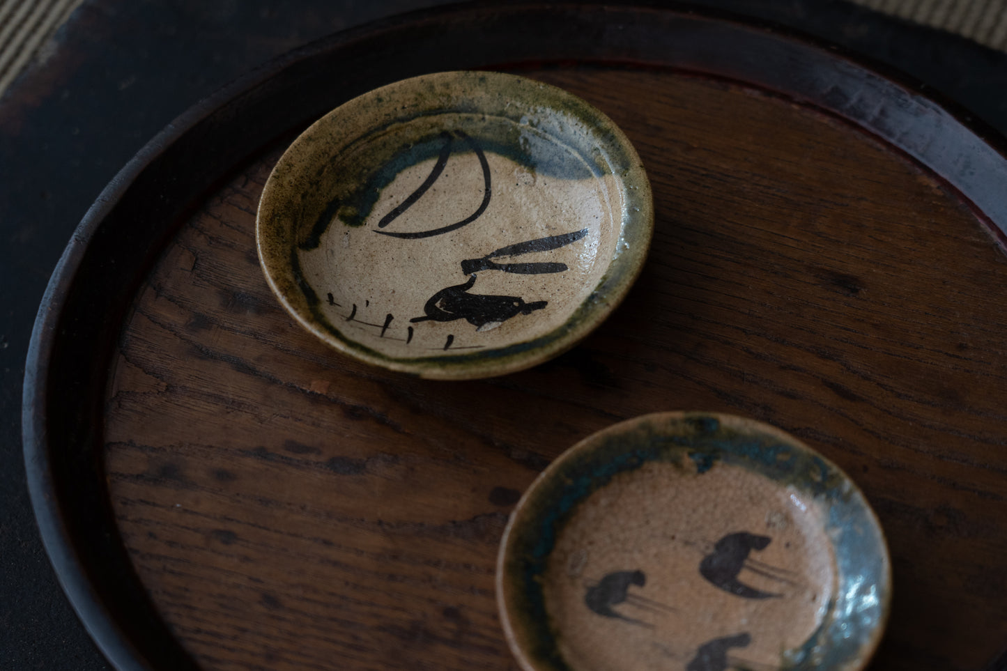 A set of the Oribe plates with selected design