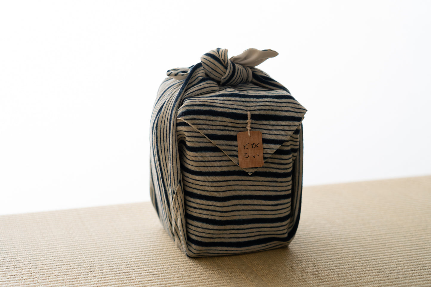 Edo Glass Blue Turnip Sake Bottle