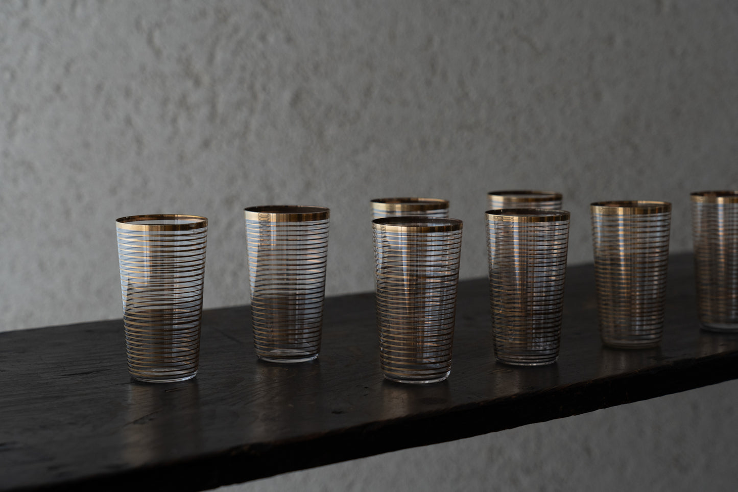 Harumi Baccarat Gold Stripe Small Glass