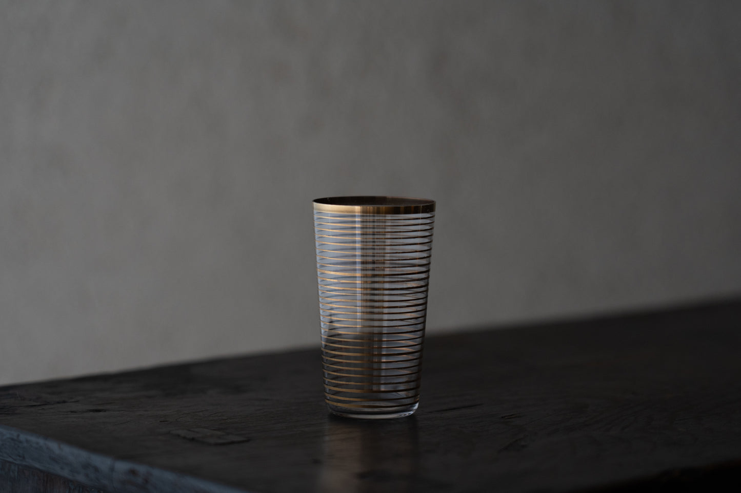 Harumi Baccarat Gold Stripe Small Glass