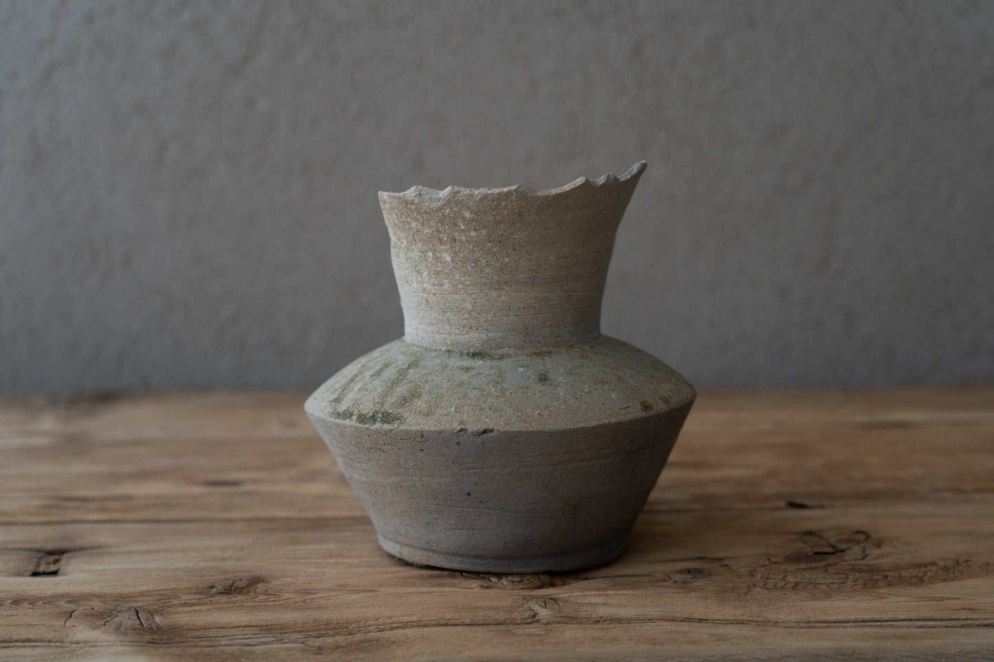 Sanage ash-glazed vase