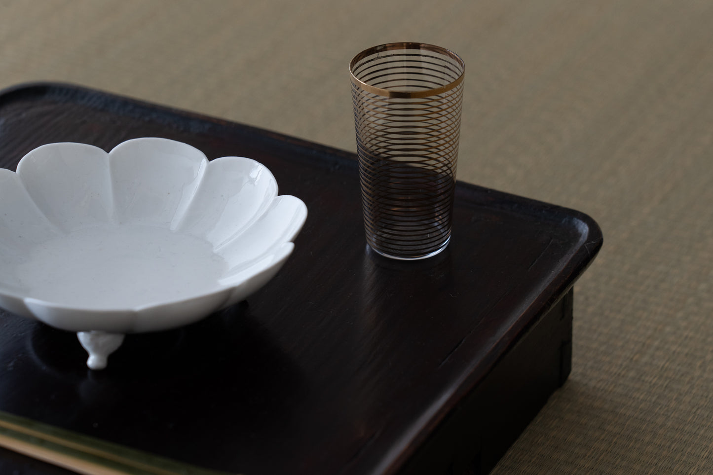 Harumi Baccarat Gold Stripe Small Glass