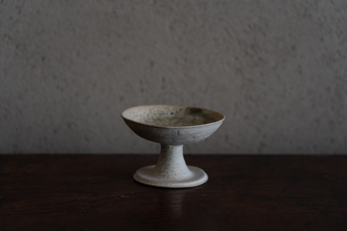 Sanage ash-glazed high footed cup