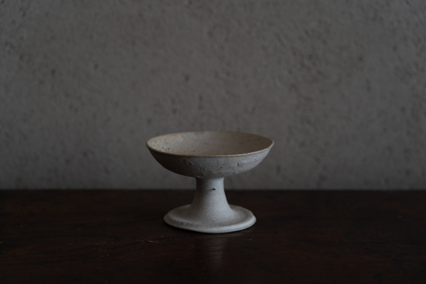 Sanage ash-glazed high footed cup