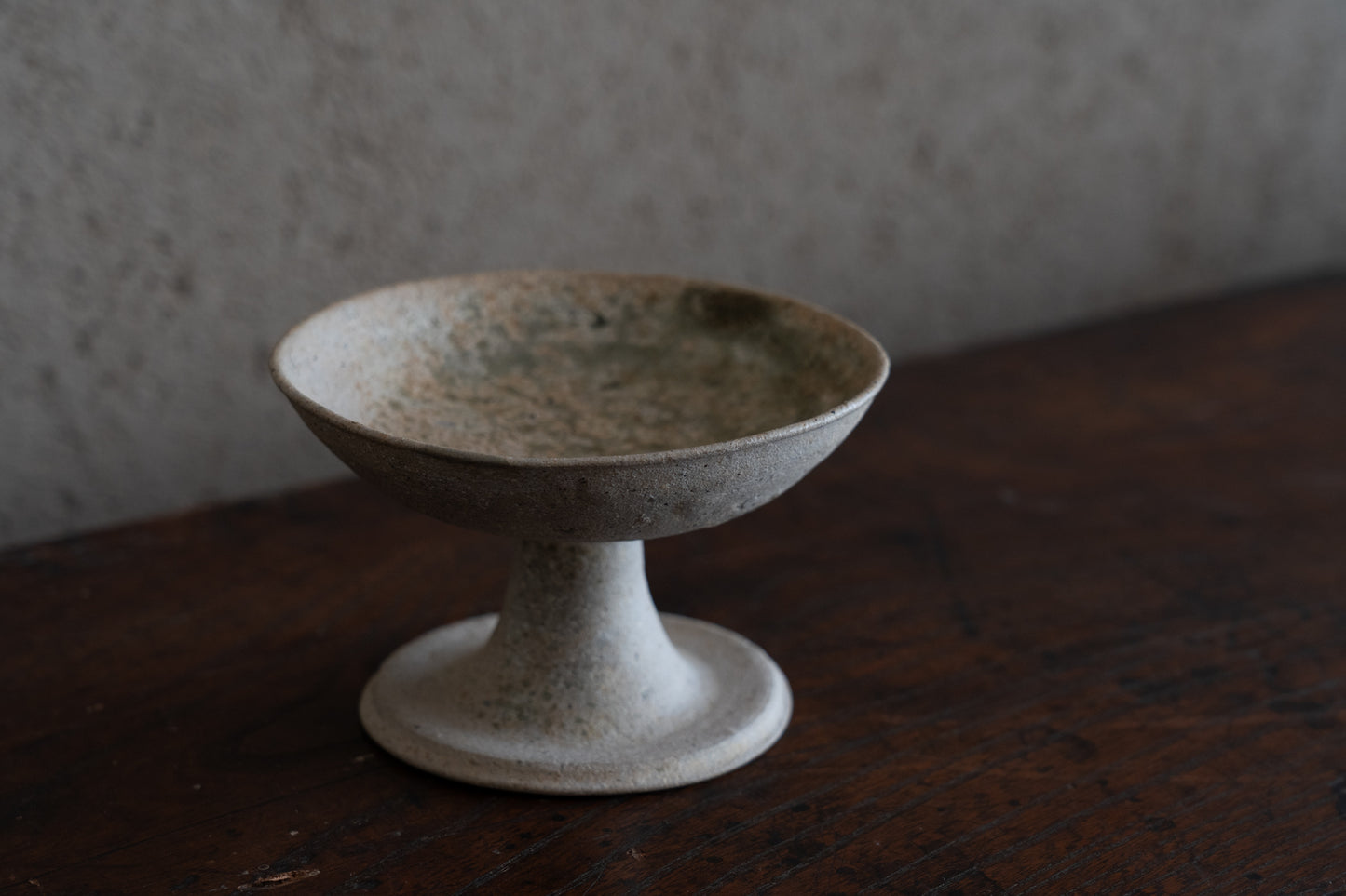 Sanage ash-glazed high footed cup