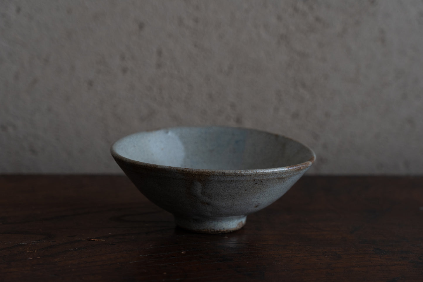 Namako ash glazed flat tea bowl, Huining ware