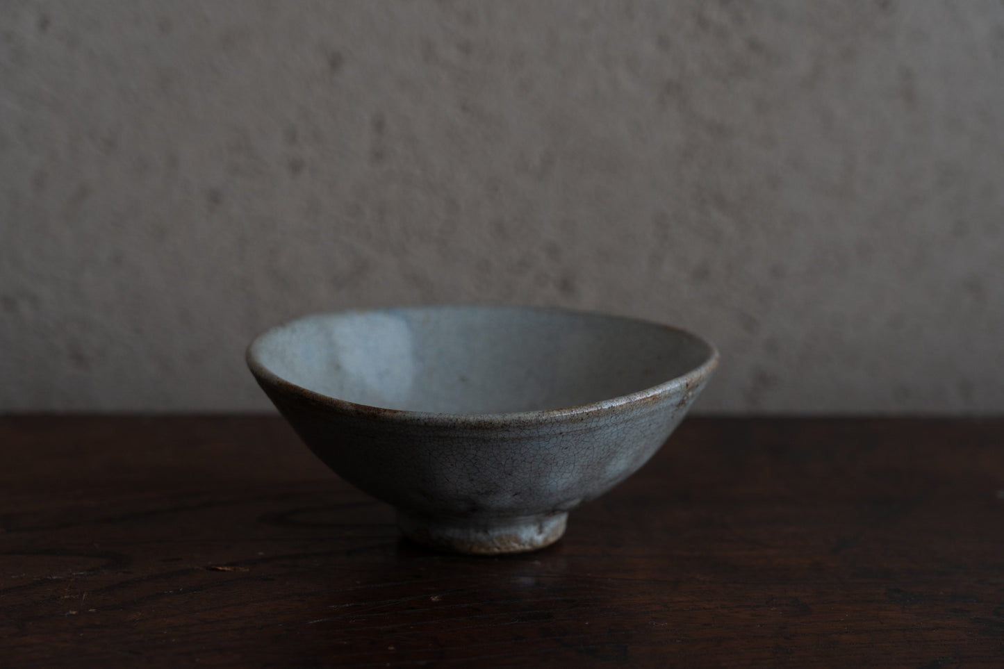 Namako ash glazed flat tea bowl, Huining ware
