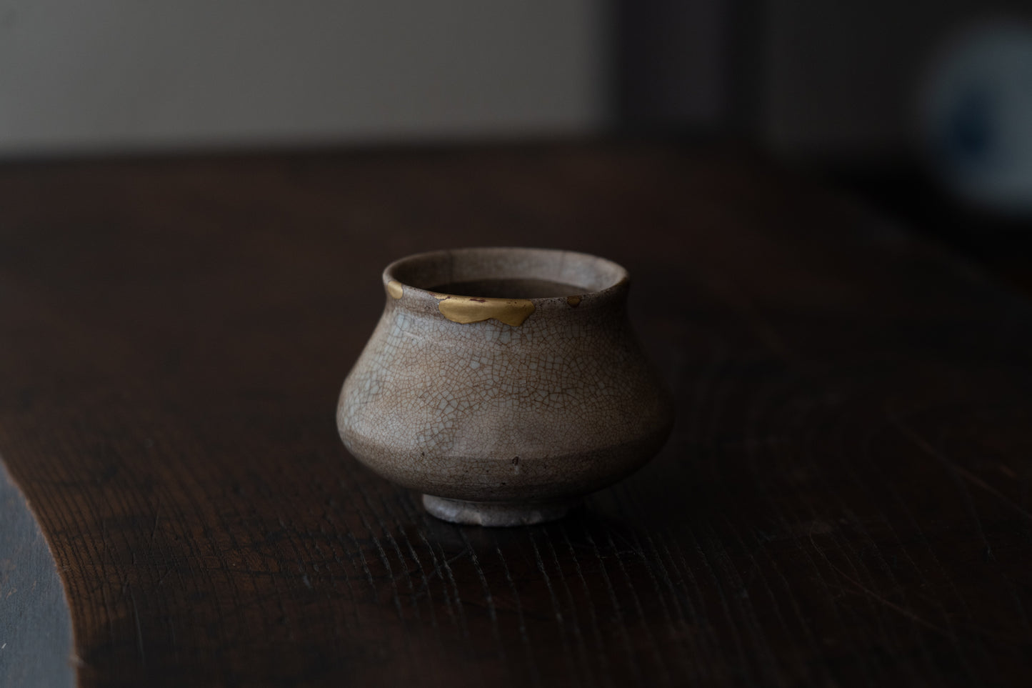 Joseon Dynasty Ido-glazed sake cup