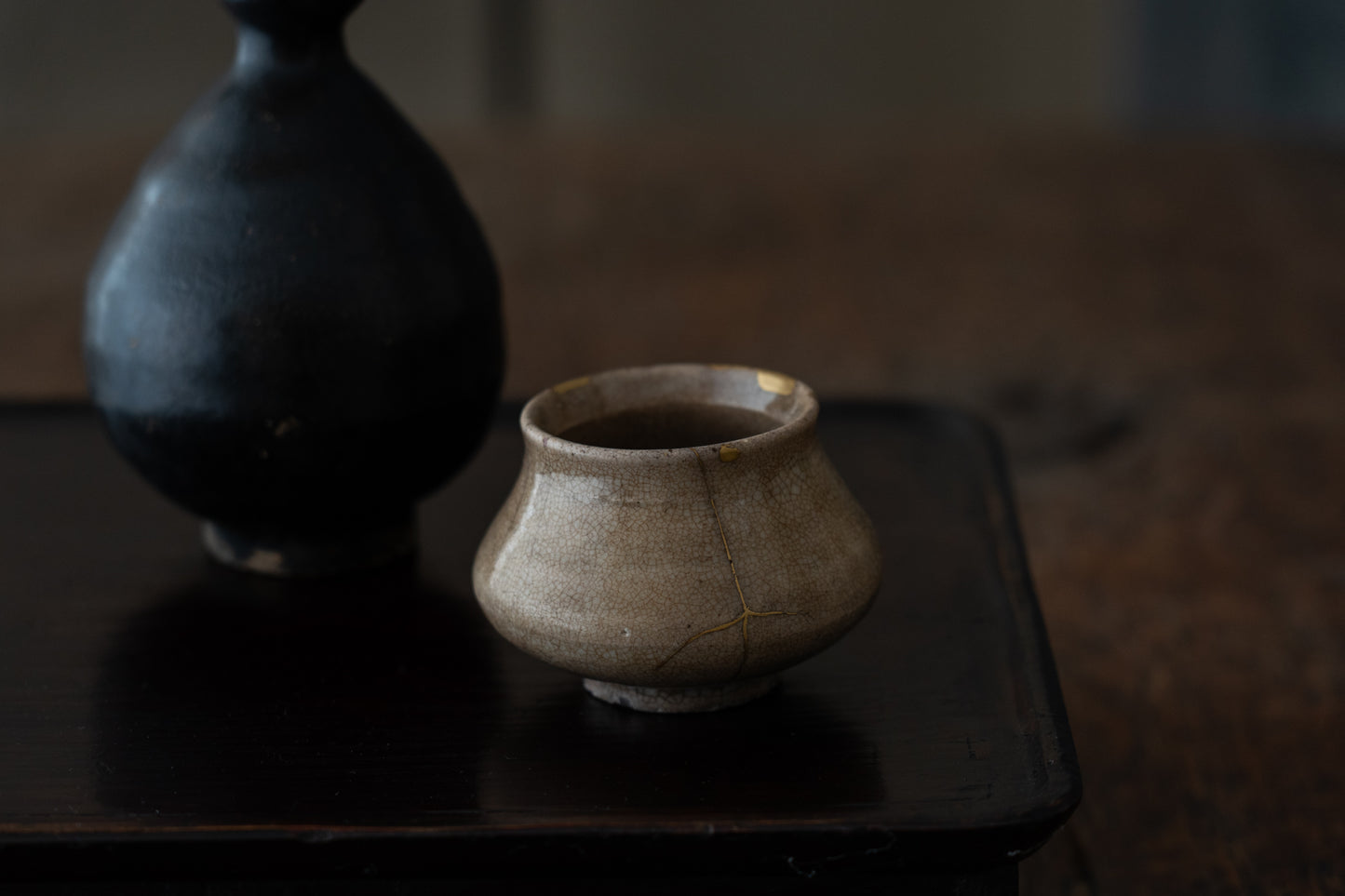 Joseon Dynasty Ido-glazed sake cup