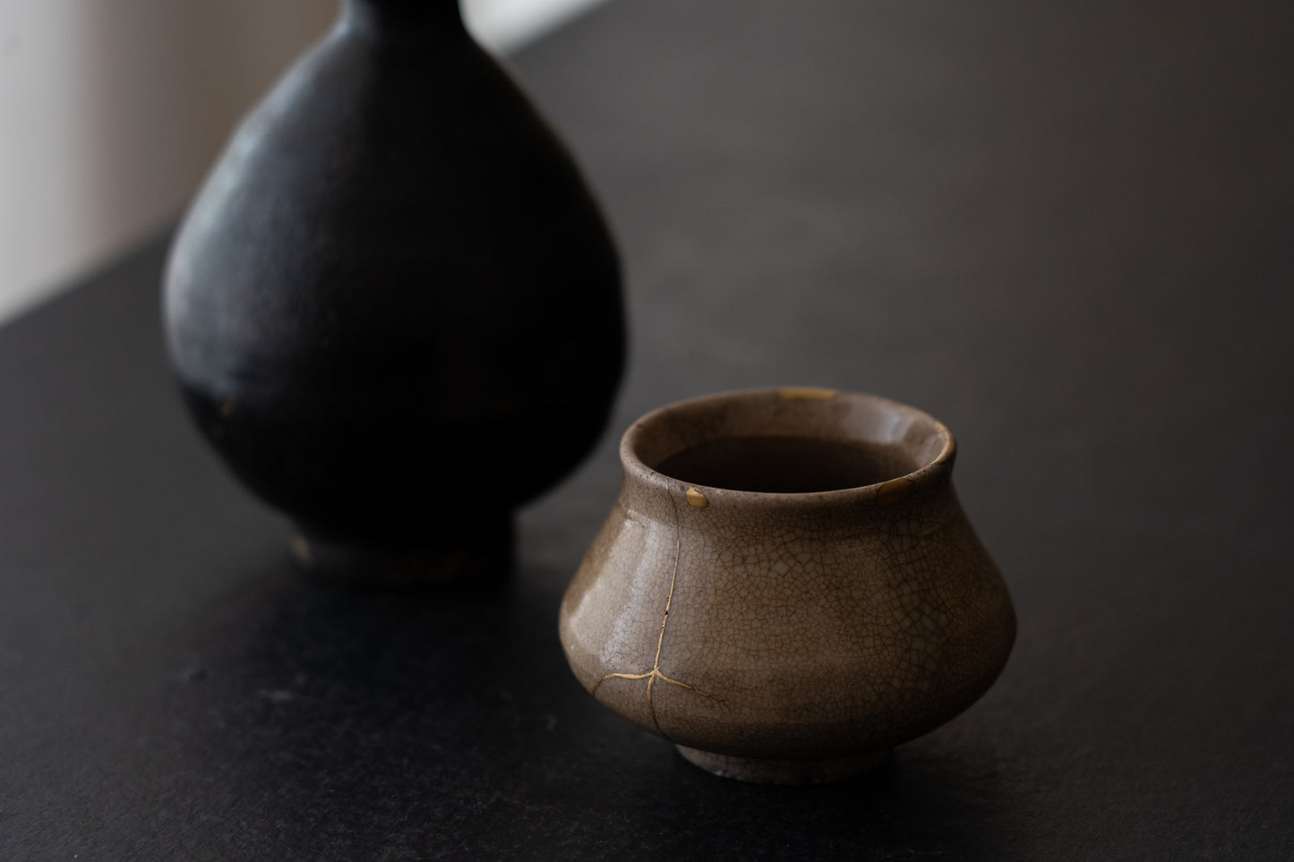 Joseon Dynasty Ido-glazed sake cup