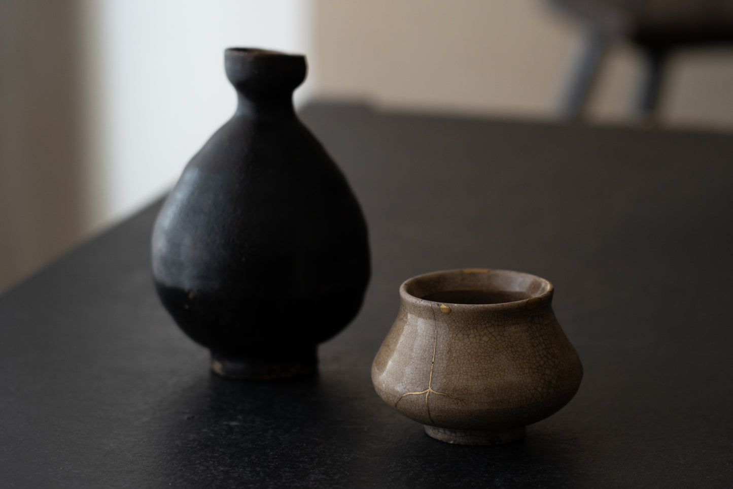 Joseon Dynasty Ido-glazed sake cup