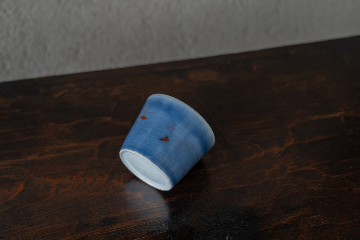 Old-Imari blue glaze sake cup