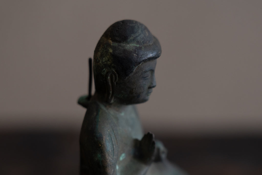 Gilt-bronze Statue of the Medicine Buddha (Originally  hanging Buddha)