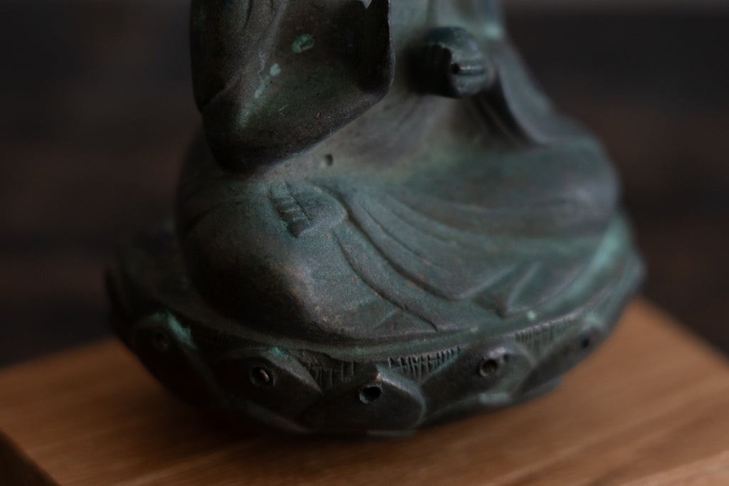 Gilt-bronze Statue of the Medicine Buddha (Originally  hanging Buddha)