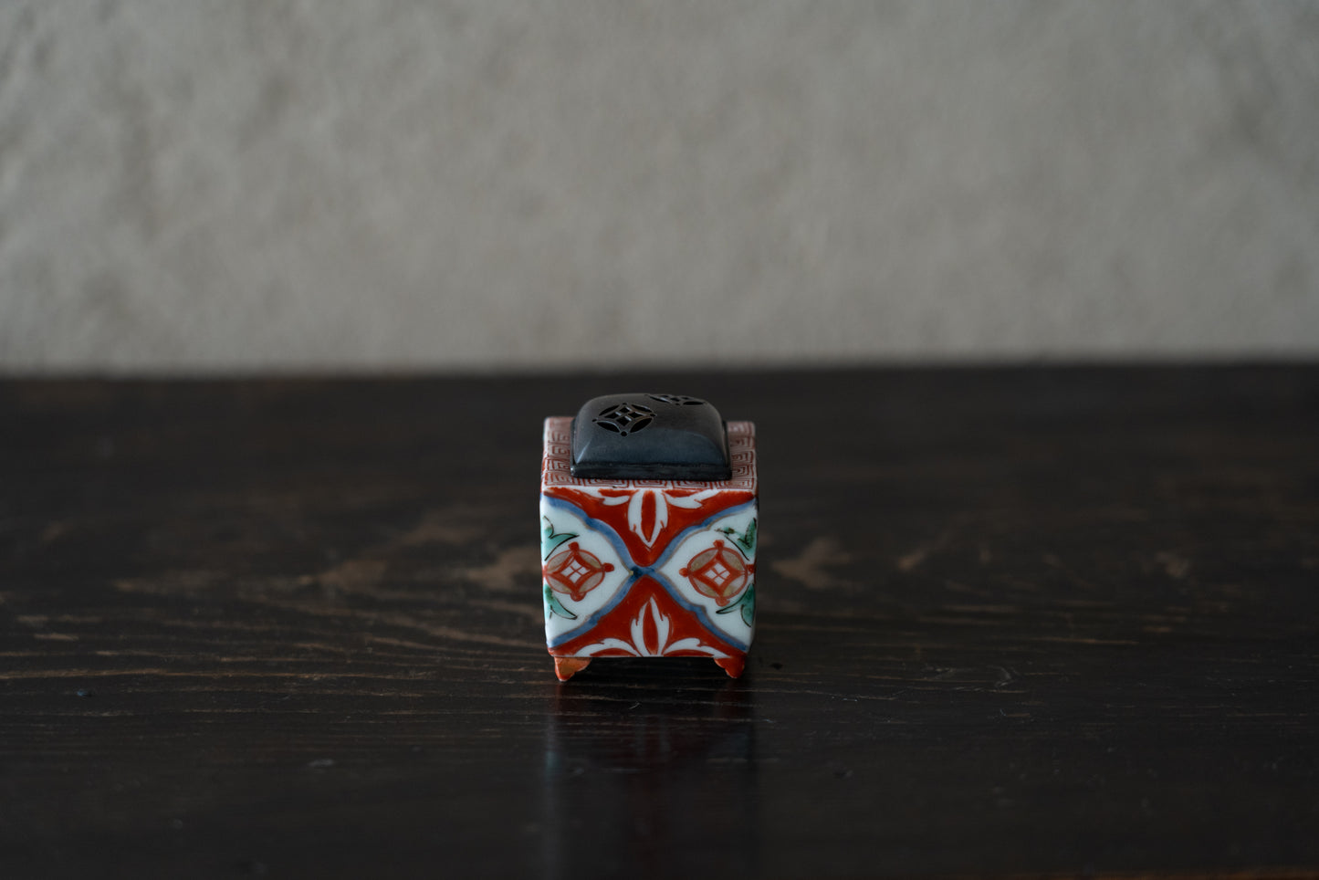 Old Imari incense burner and container