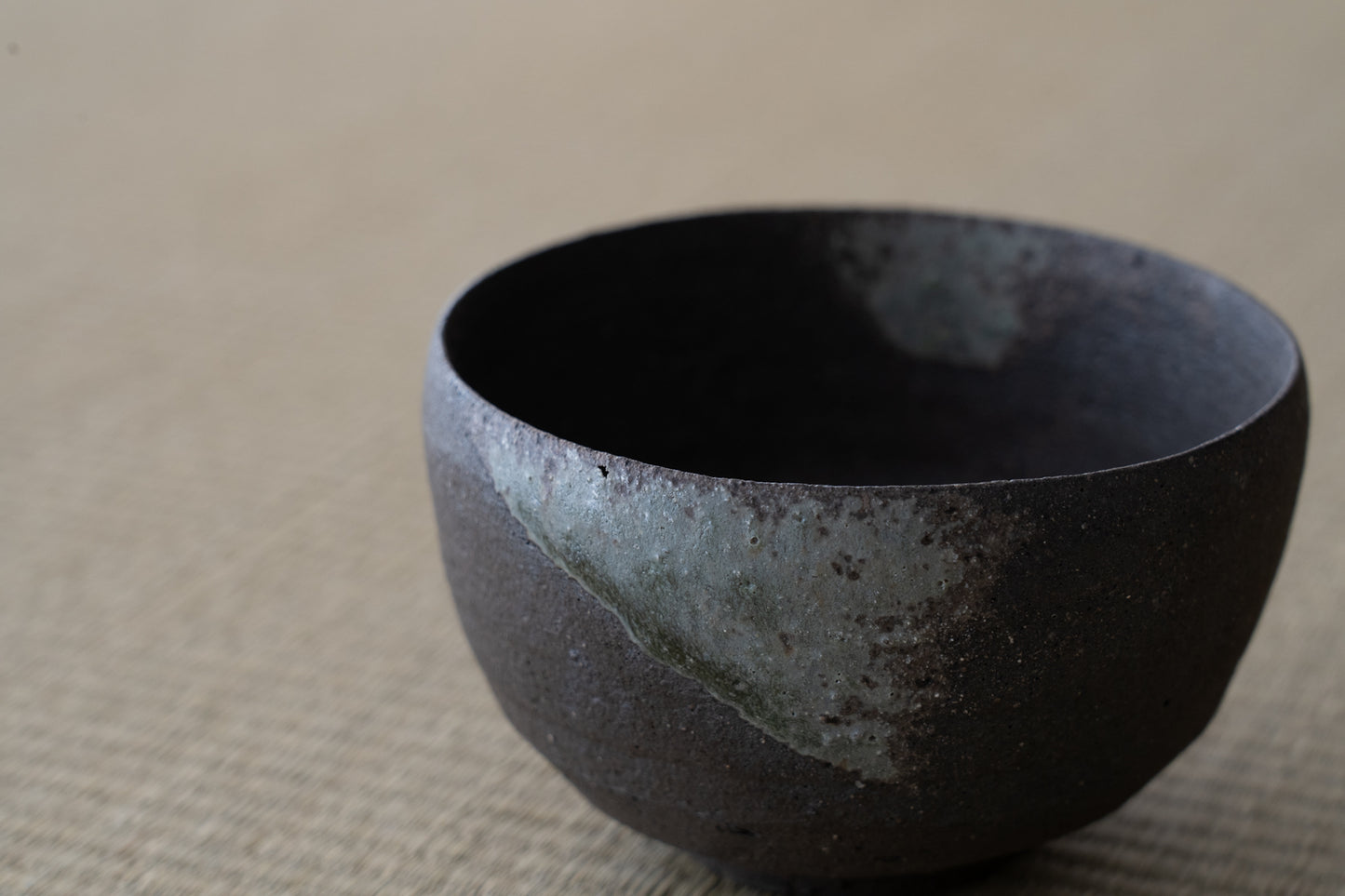 Shoji Kamoda ash glaze bowl