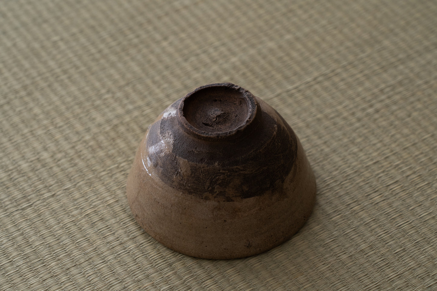 Old Karatsu tea bowl "Zangetsu"