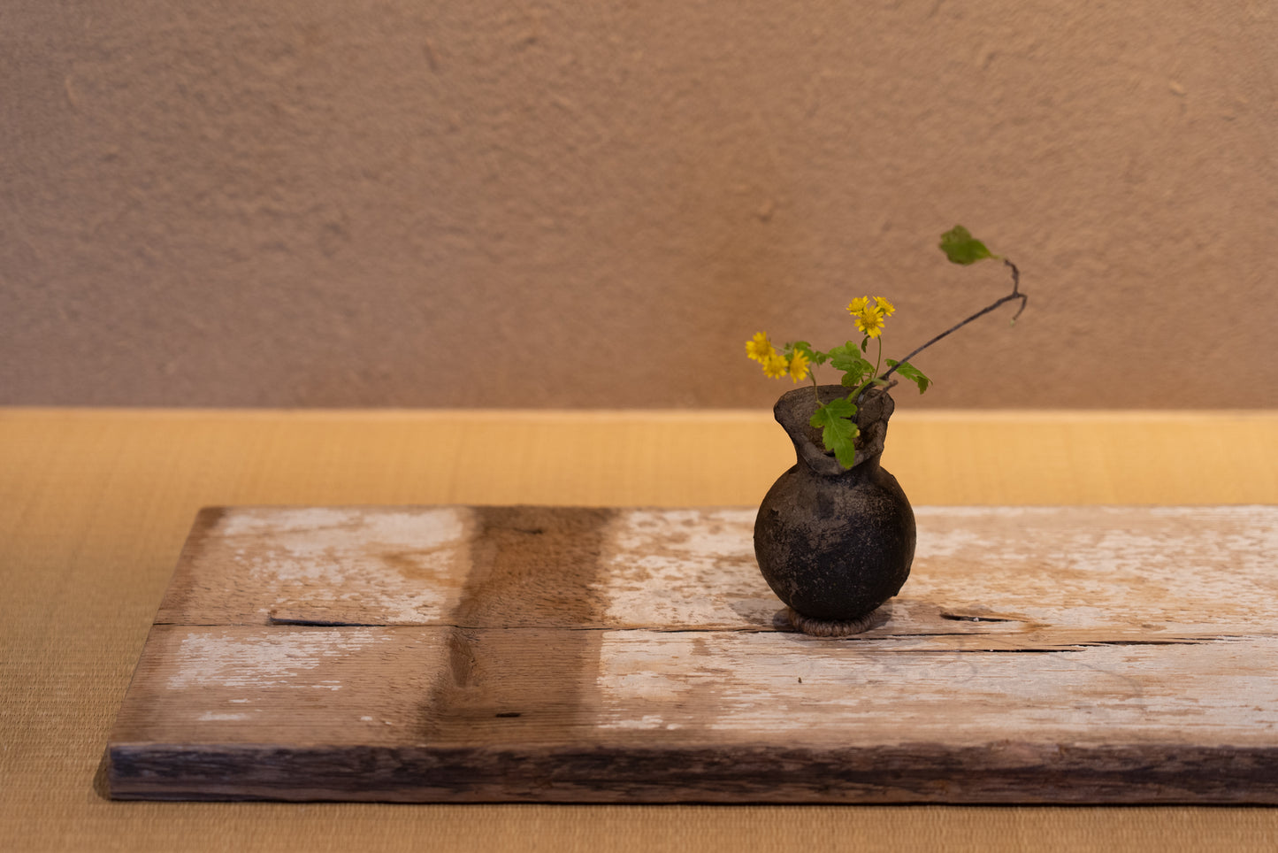 Sueki earthen ware small bottle