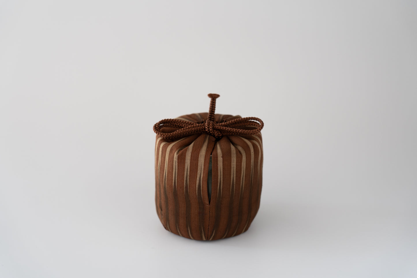 Cylindrical tea bowl with lotus petal design, Celadon