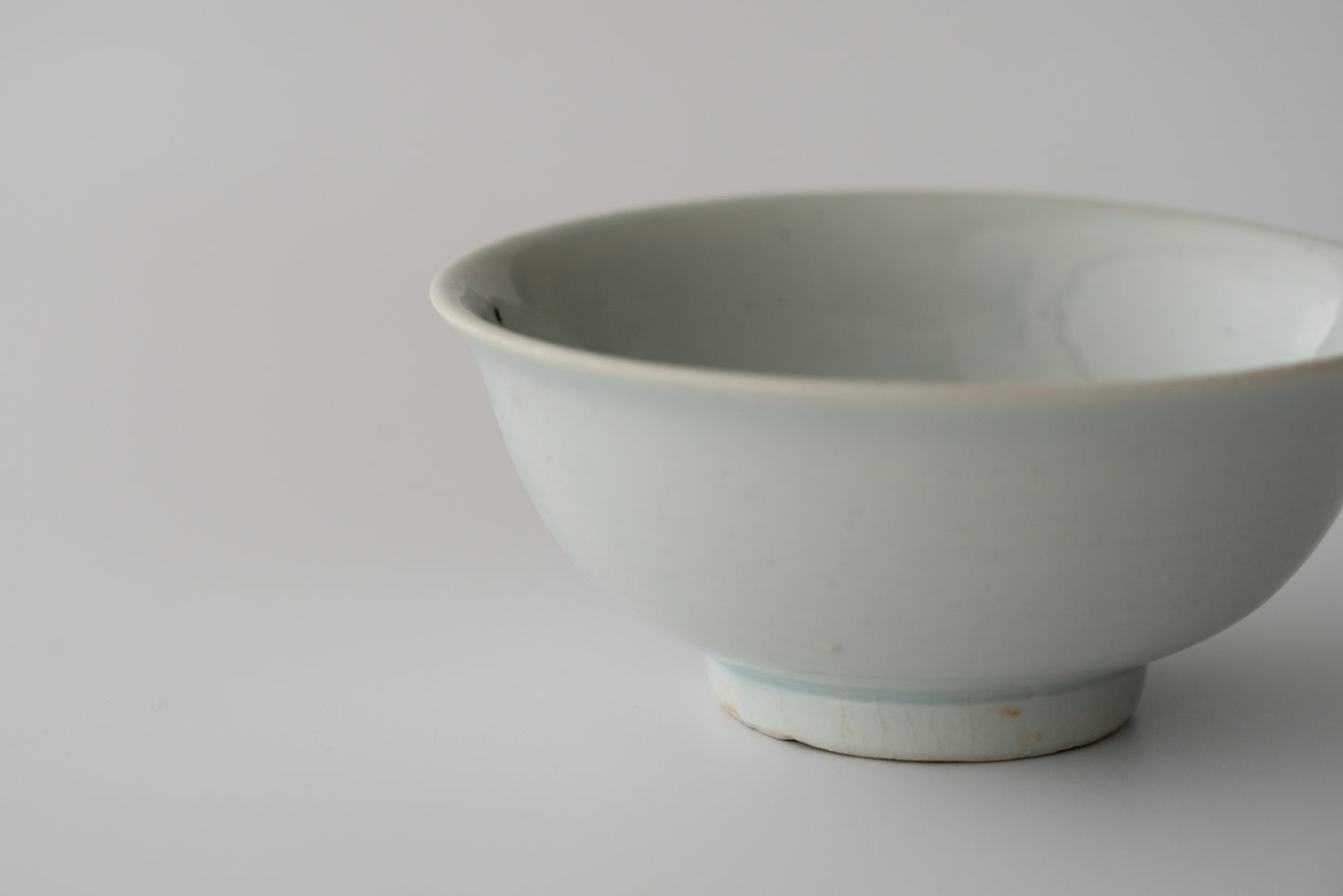 White porcelain tea bowl