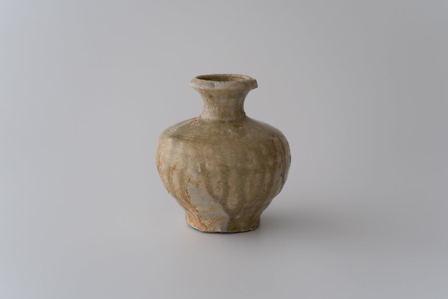 Ash Glazed Sake Bottle, Ko-seto ware