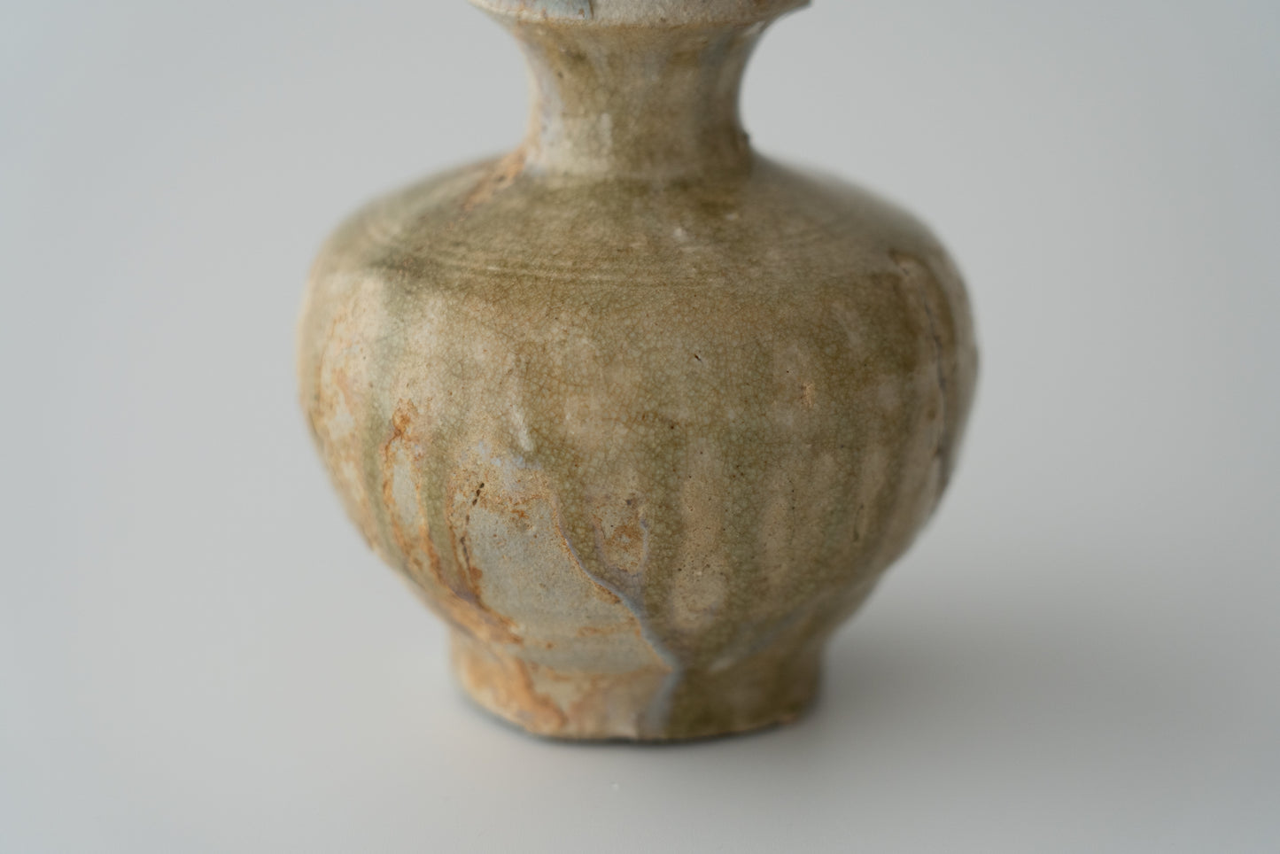 Ash Glazed Sake Bottle, Ko-seto ware