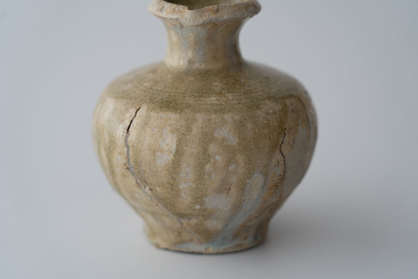 Ash Glazed Sake Bottle, Ko-seto ware