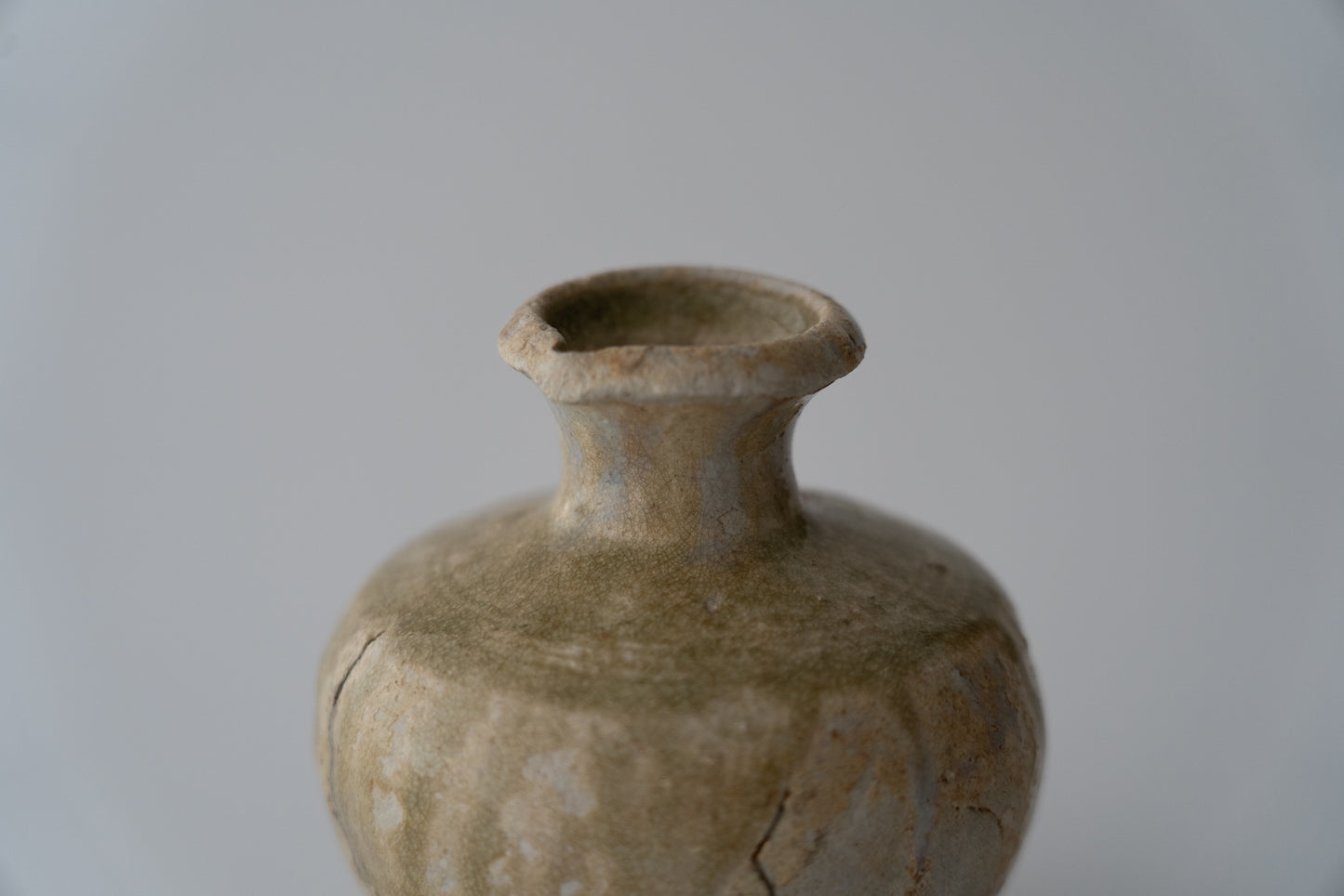 Ash Glazed Sake Bottle, Ko-seto ware