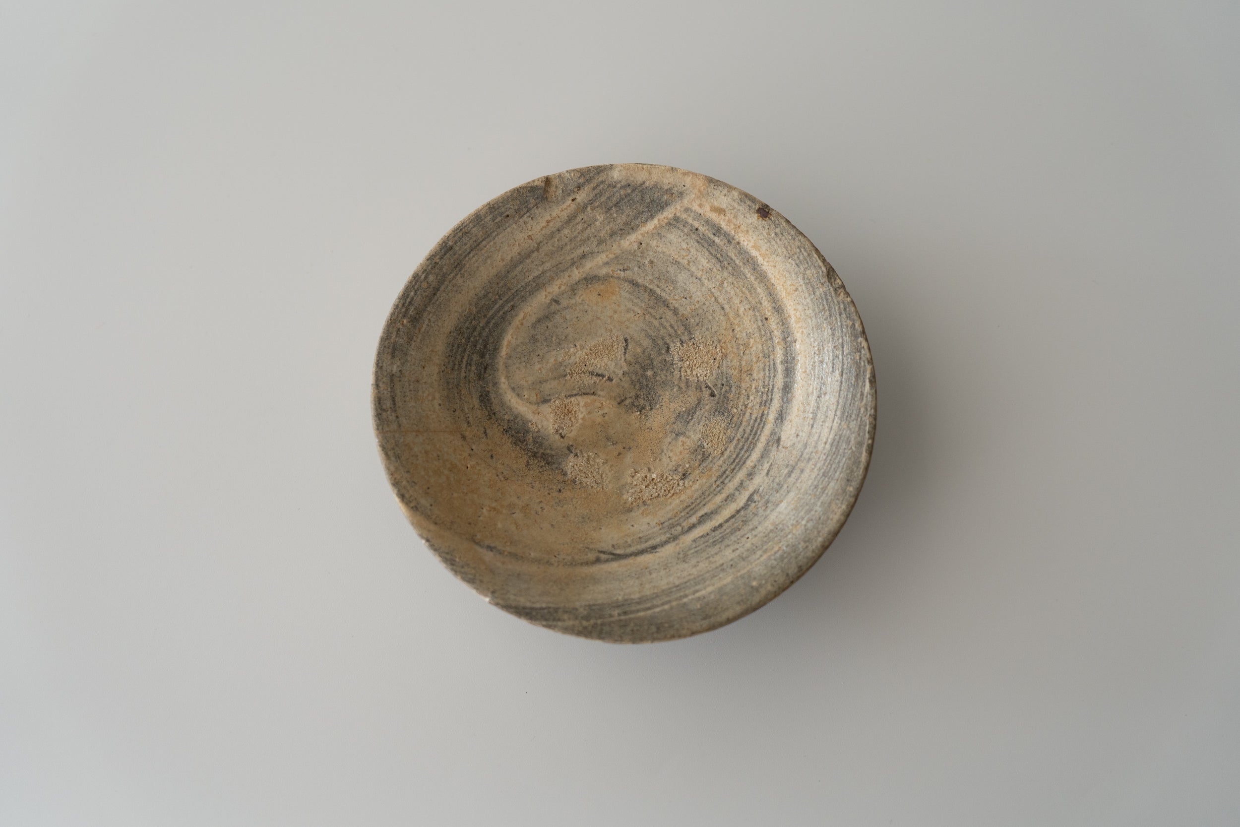 李朝初期　刷毛目皿 李朝初期 刷毛目皿 Yahoo!オークション - いい楽 李朝無地刷毛目皿（